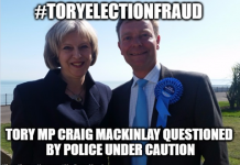 Tory MP for Thanet questioned & cautioned by Police for Electoral Fraud