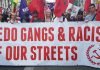 The working class has no use for liberal hand-wringing Anti-fascists-protesting-against-the-DFLA-and-Tommy-Robinson-make-it-clear-they-also-oppose-paedophilia