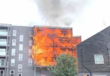 Barking fire: Blaze destroys 20 flats in east London