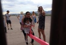 A BORDER WALL SEESAW HAS BEEN BUILT SO CHILDREN IN THE U.S. AND MEXICO CAN PLAY TOGETHER